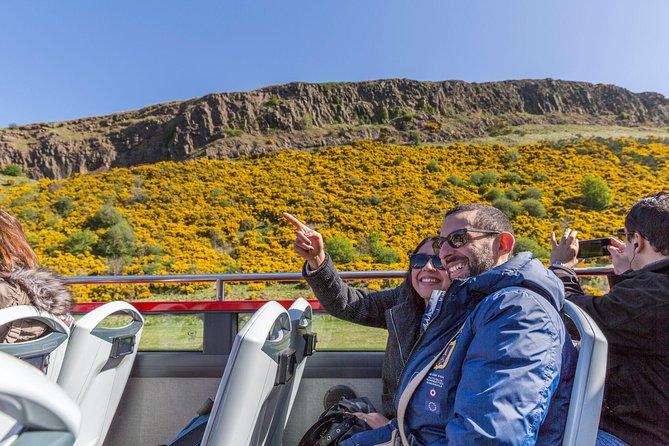 City Sightseeing Edinburgh Hop-On Hop-Off Bus Tour + Kids Go Free - Waterloo Place and the first view of Edinburgh