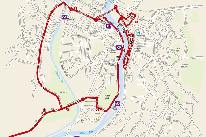 City Sightseeing Inverness Hop-On Hop-Off Bus Tour - Stop 2: Gellions Bar and the central sights