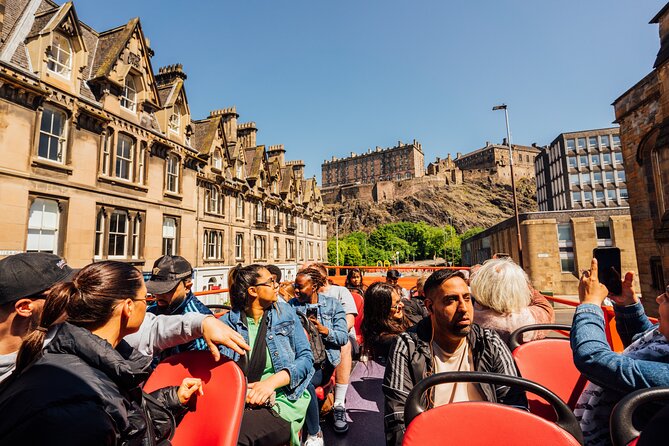Edinburgh Hop-On Hop-Off Britannia Tour - Fishmarket Square and the ride back toward town