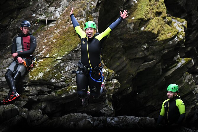 Falls of Bruar Canyoning - The canyon route: jumps, slides, and scrambling