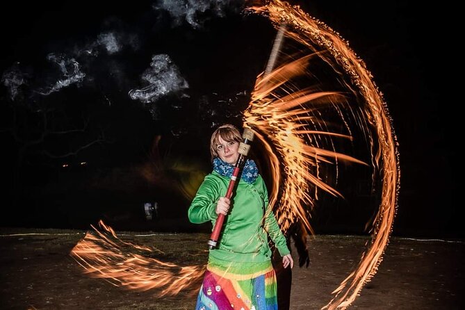 Fire Dancing with Iga - Meeting Iga beside Greyfriars Bobby