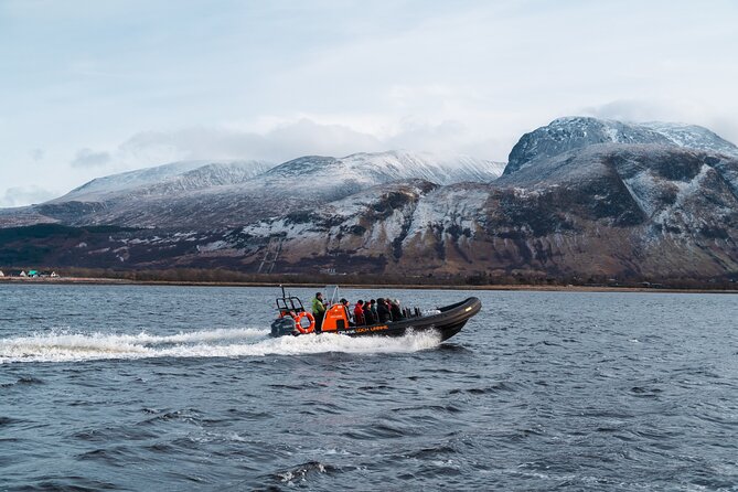 Fort William Speed Boat Adventure 60 minutes - Meeting the Humber Rib Aurora at Corpach Marina