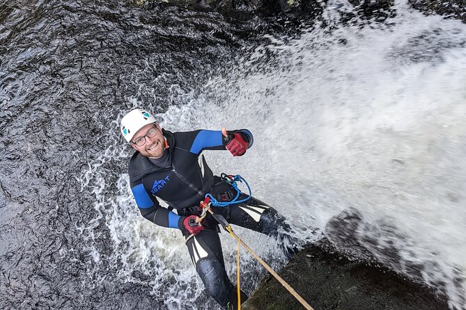 Galloway Canyoning Adventure, Murrays Canyon half day - The final abseil brings you back to the car park