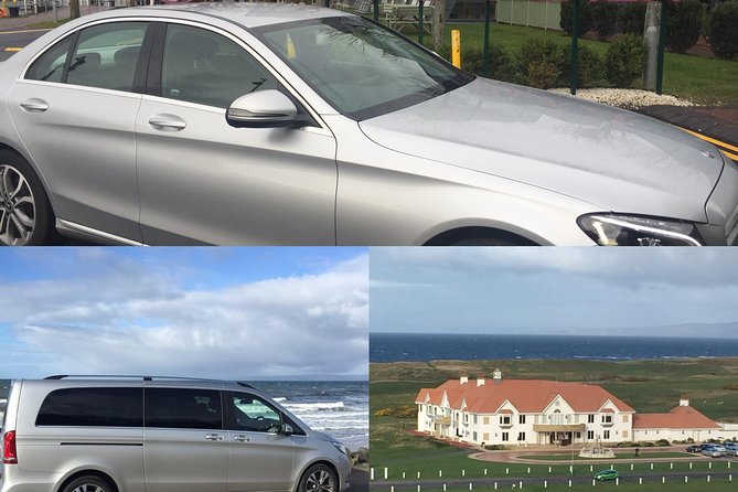 Glasgow Airport to City Mercedes Minivan - The ride from the airport to Glasgow