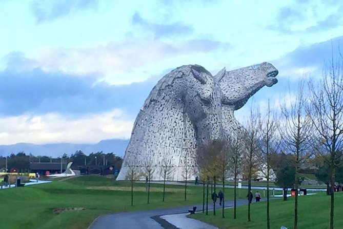 Kelpies and Falkirk Wheel Private Tour for 1 - 4 people from Greater Glasgow - Meeting the 30-metre Kelpies