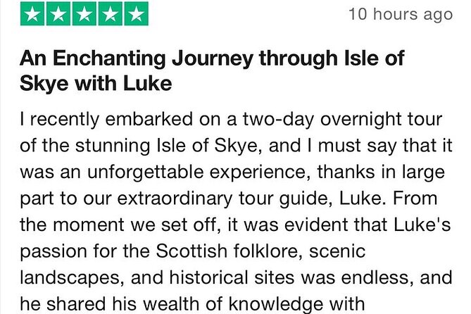'Luke Skye-Walkers' 1 Day Isle of Skye Adventure + Hike Options - Glenmoriston, coffee, and Eilean Donan Castle