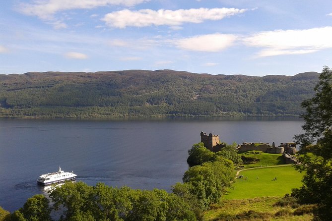 Scottish Highlands, Loch Ness and Glencoe Day Trip from Edinburgh - Urquhart Castle above the loch
