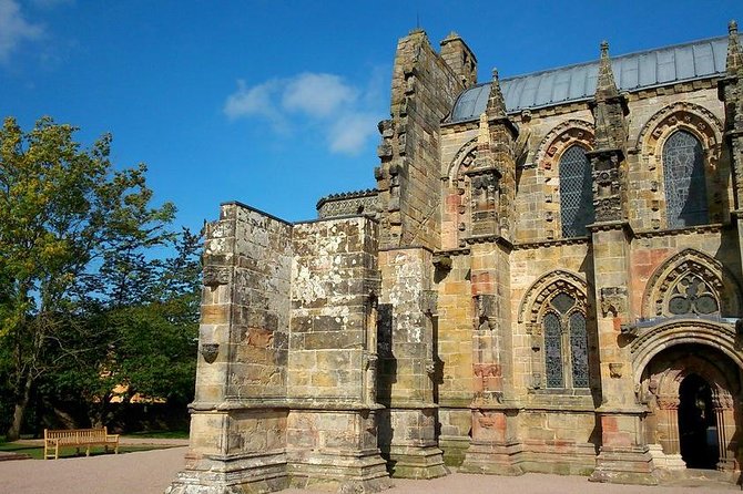 The Royal Military Tattoo Edinburgh City Tour Rosslyn Chapel and Dinner - Old Town for two hours, with Edinburgh’s story in place