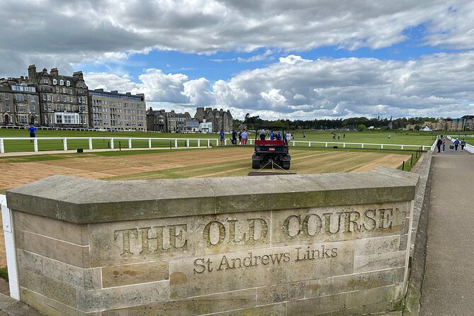 Tour of St Andrews and Historic Fife Small Group Tour - Crossing the Forth beside a railway icon