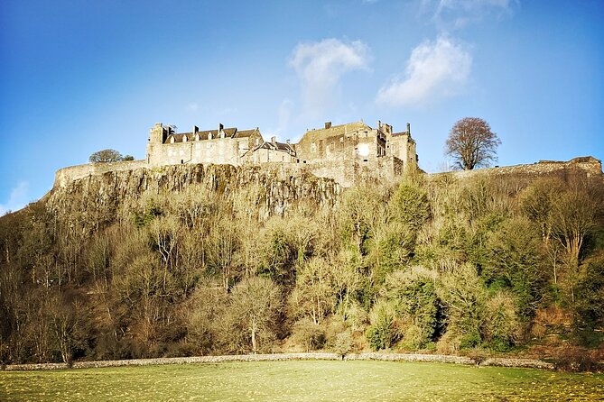 Warriors & Wilderness: Braveheart & Stirlingshire Day Trip - Doune Castle: medieval walls with a film following